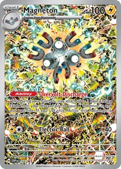 Magneton Pokemon card from Scarlet & Violet Black Star Promos, card number 159