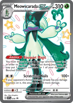 Meowscarada ex Pokemon card from Scarlet & Violet Black Star Promos, card number 78