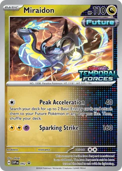 Miraidon Pokemon card from Scarlet & Violet Black Star Promos, card number 92
