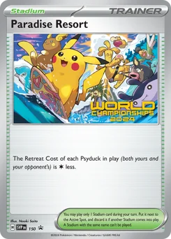 Paradise Resort Pokemon card from Scarlet & Violet Black Star Promos, card number 150