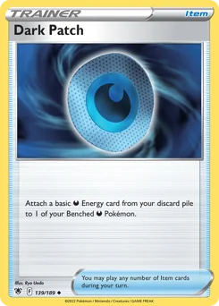 Dark Patch Pokemon card from Astral Radiance, card number 139