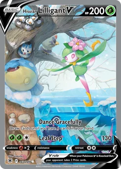 Hisuian Lilligant V Pokemon card from Astral Radiance, card number 163