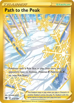 Path to the Peak Pokemon card from Astral Radiance, card number 213