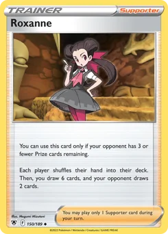 Roxanne Pokemon card from Astral Radiance, card number 150
