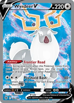 Wyrdeer V Pokemon card from Astral Radiance, card number 180