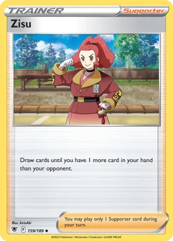 Zisu Pokemon card from Astral Radiance, card number 159