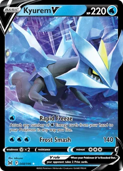 Kyurem V Pokemon card from Lost Origin, card number 48