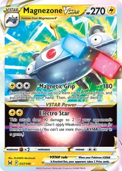 Magnezone VSTAR Pokemon card from Lost Origin, card number 57