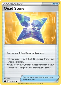 Quad Stone Pokemon card from Silver Tempest, card number 163