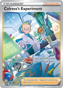 Colress's Experiment Pokemon card from Crown Zenith Galarian Gallery, card number GG59