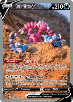 Drapion V Pokemon card from Crown Zenith Galarian Gallery, card number GG49