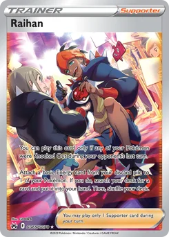 Raihan Pokemon card from Crown Zenith Galarian Gallery, card number GG65