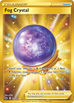 Fog Crystal Pokemon card from Chilling Reign, card number 227