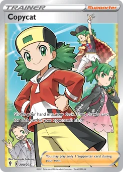 Copycat Pokemon card from Evolving Skies, card number 200