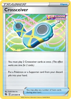 Crossceiver Pokemon card from Fusion Strike, card number 231