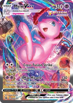 Mew VMAX Pokemon card from Fusion Strike, card number 269