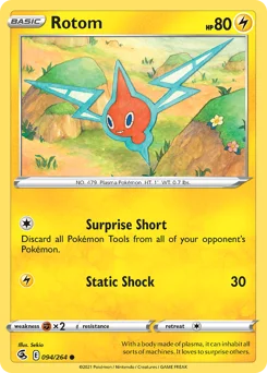 Rotom Pokemon card from Fusion Strike, card number 94