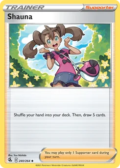 Shauna Pokemon card from Fusion Strike, card number 240