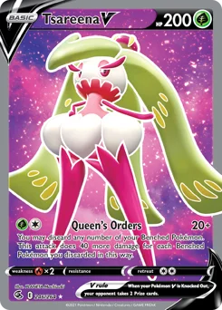 Tsareena V Pokemon card from Fusion Strike, card number 246