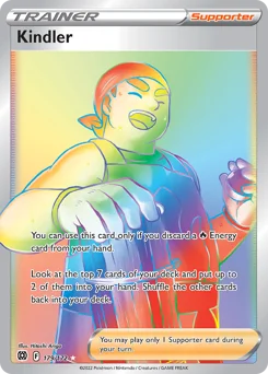 Kindler Pokemon card from Brilliant Stars, card number 179