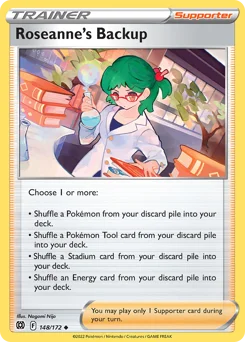Roseanne's Backup Pokemon card from Brilliant Stars, card number 148