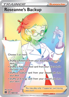 Roseanne's Backup Pokemon card from Brilliant Stars, card number 180