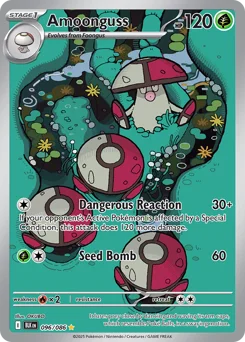 Amoonguss Pokemon card from Black Bolt, card number 96