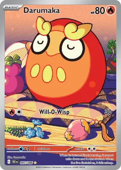 Darumaka Pokemon card from Black Bolt, card number 97