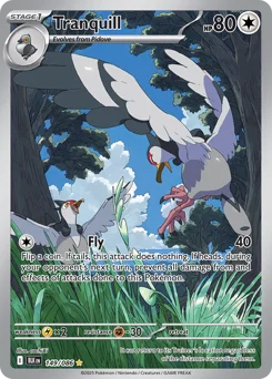 Tranquill Pokemon card from Black Bolt, card number 149